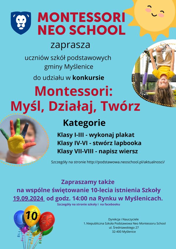 montessori plakat