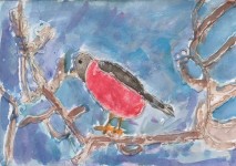 Maja J. lat 7, świetlica kl.1b, styczeń